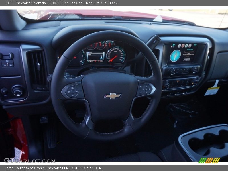 Red Hot / Jet Black 2017 Chevrolet Silverado 1500 LT Regular Cab