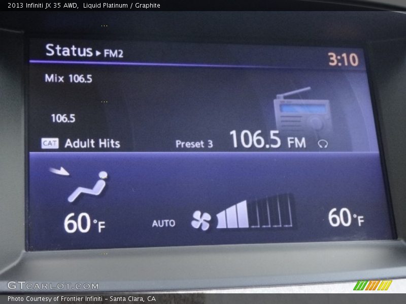 Liquid Platinum / Graphite 2013 Infiniti JX 35 AWD