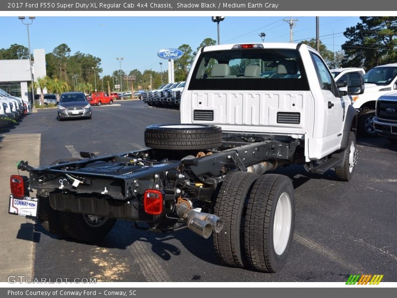 Shadow Black / Medium Earth Gray 2017 Ford F550 Super Duty XL Regular Cab 4x4 Chassis