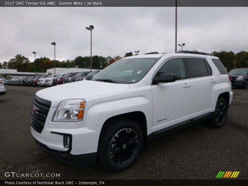 Summit White / Jet Black 2017 GMC Terrain SLE AWD