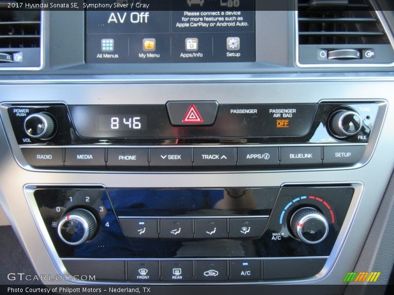 Symphony Silver / Gray 2017 Hyundai Sonata SE