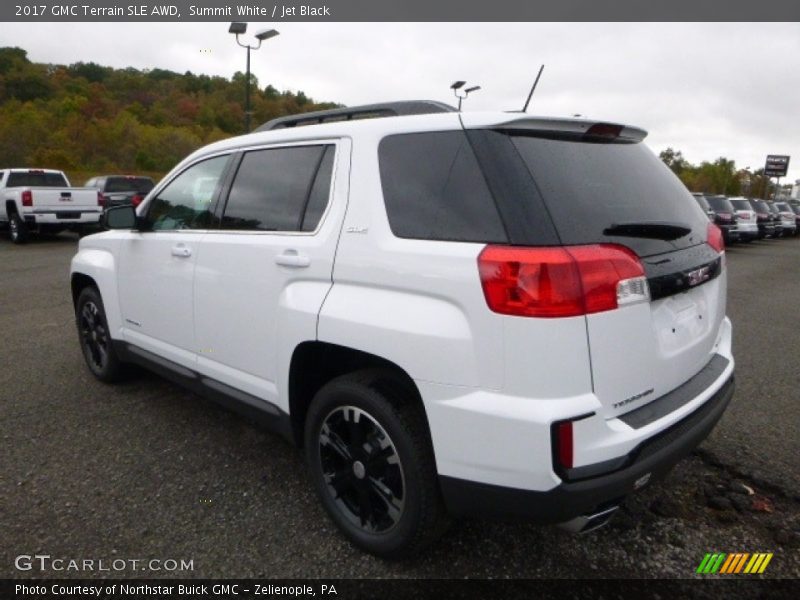 Summit White / Jet Black 2017 GMC Terrain SLE AWD