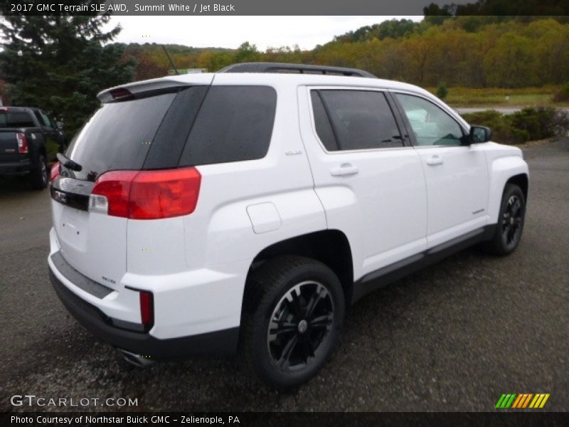 Summit White / Jet Black 2017 GMC Terrain SLE AWD
