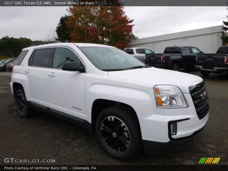 Summit White / Jet Black 2017 GMC Terrain SLE AWD
