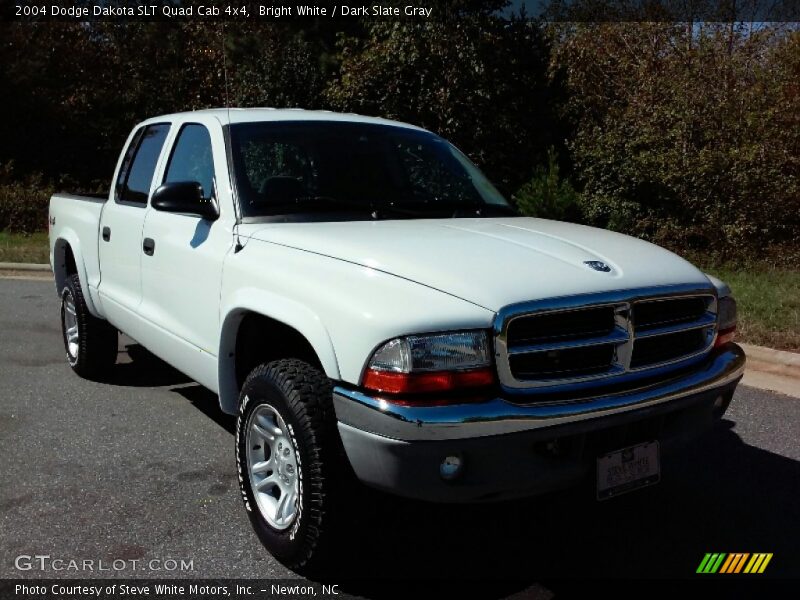 Bright White / Dark Slate Gray 2004 Dodge Dakota SLT Quad Cab 4x4