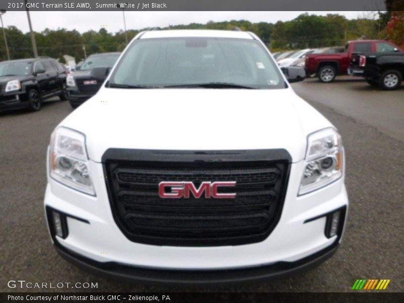 Summit White / Jet Black 2017 GMC Terrain SLE AWD