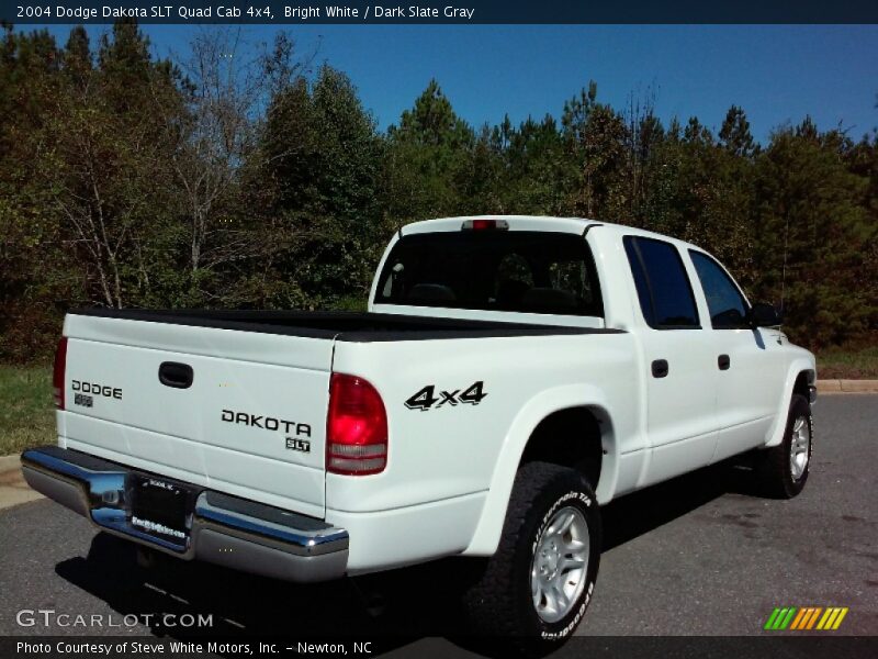 Bright White / Dark Slate Gray 2004 Dodge Dakota SLT Quad Cab 4x4
