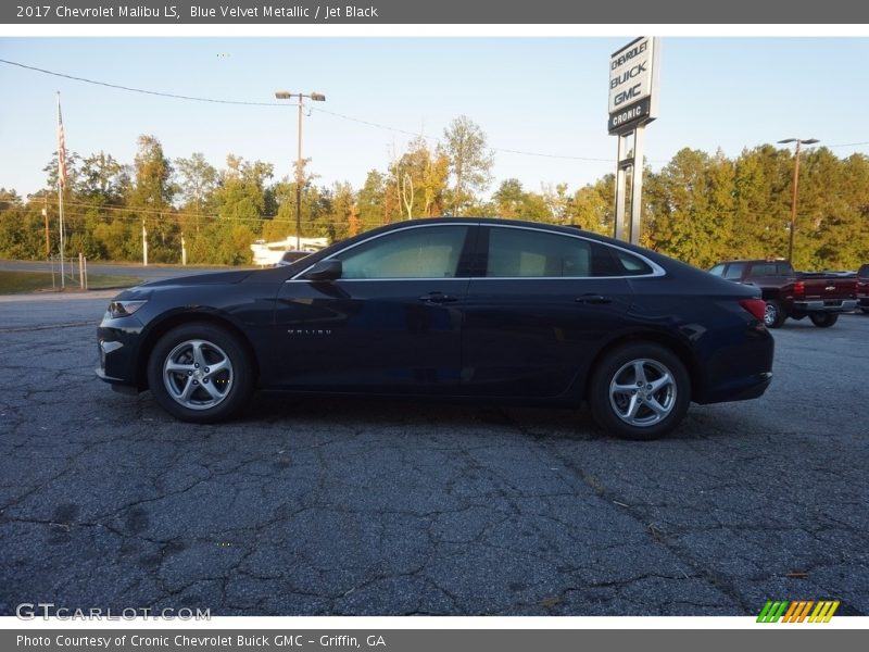 Blue Velvet Metallic / Jet Black 2017 Chevrolet Malibu LS