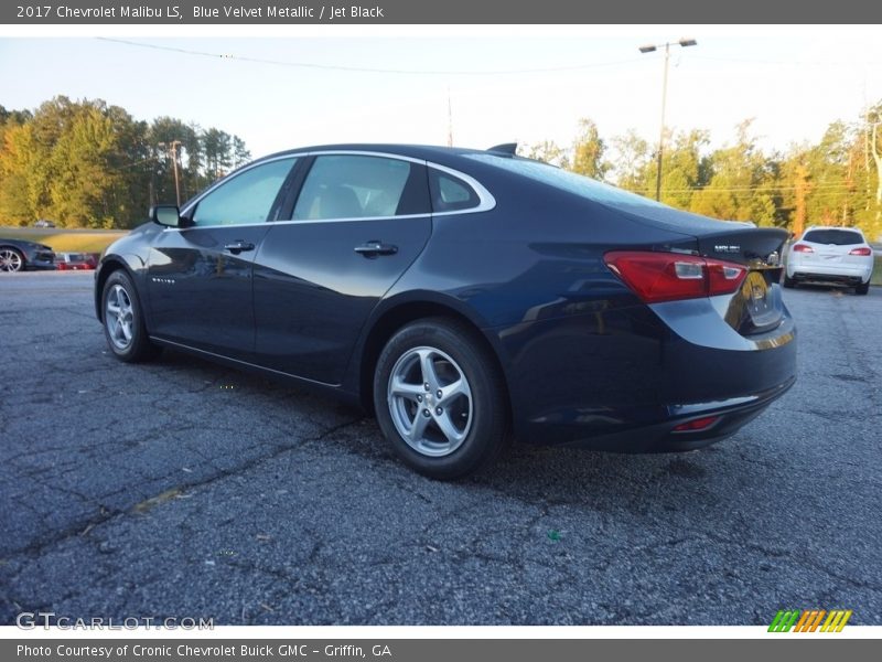Blue Velvet Metallic / Jet Black 2017 Chevrolet Malibu LS