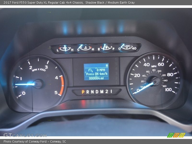  2017 F550 Super Duty XL Regular Cab 4x4 Chassis XL Regular Cab 4x4 Chassis Gauges