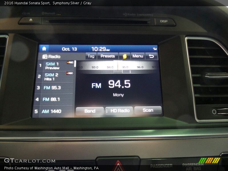 Symphony Silver / Gray 2016 Hyundai Sonata Sport