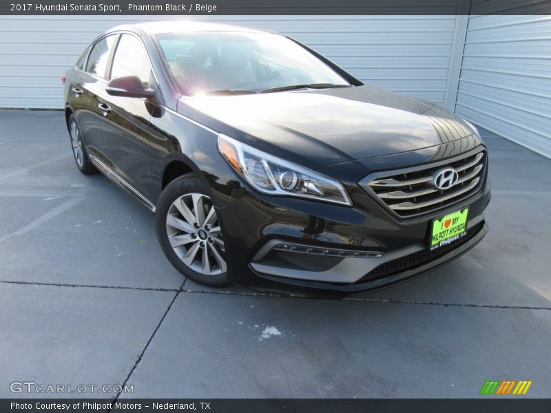 Phantom Black / Beige 2017 Hyundai Sonata Sport