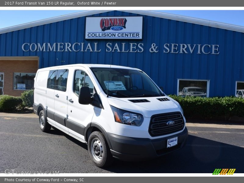 Oxford White / Pewter 2017 Ford Transit Van 150 LR Regular