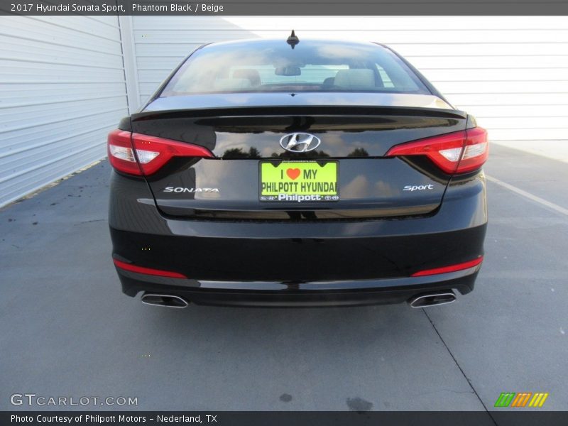 Phantom Black / Beige 2017 Hyundai Sonata Sport