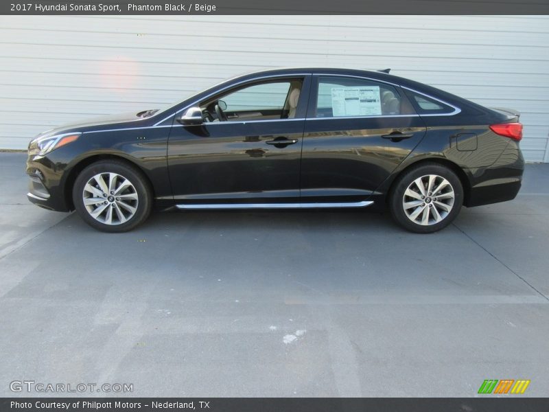 Phantom Black / Beige 2017 Hyundai Sonata Sport