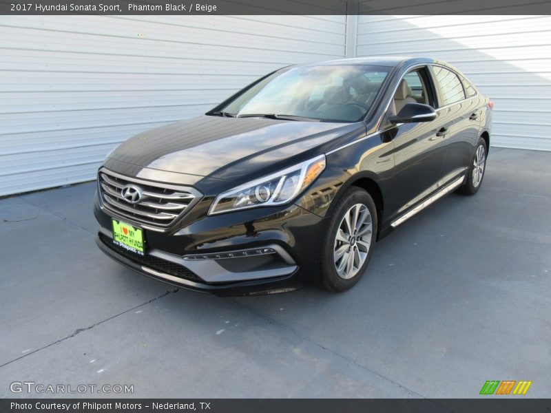 Phantom Black / Beige 2017 Hyundai Sonata Sport