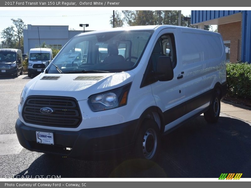 Oxford White / Pewter 2017 Ford Transit Van 150 LR Regular