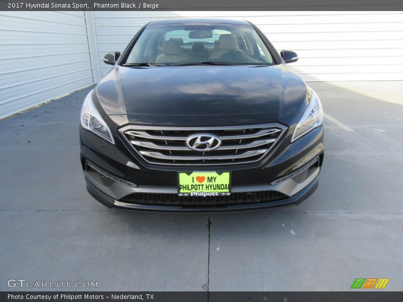 Phantom Black / Beige 2017 Hyundai Sonata Sport