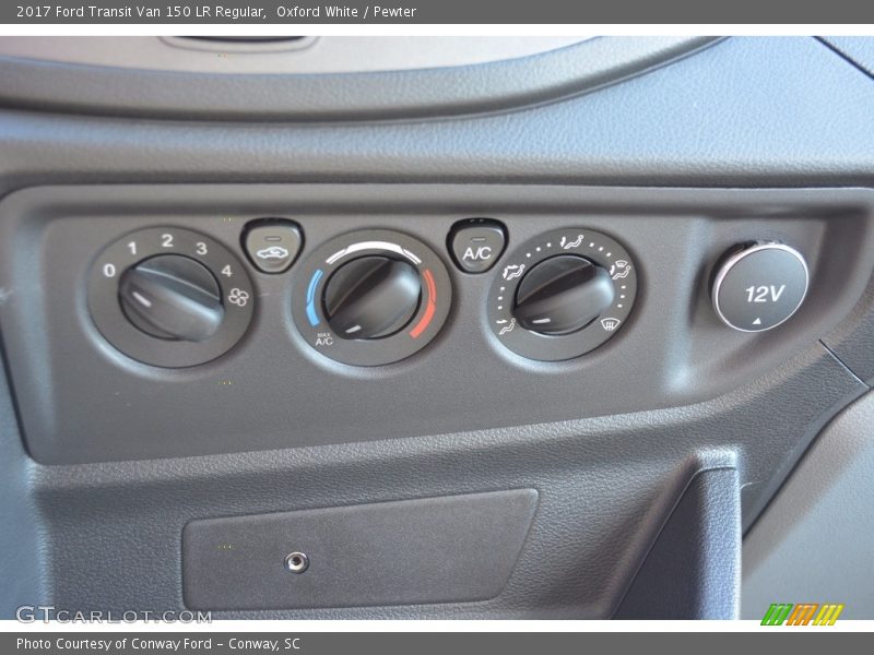 Oxford White / Pewter 2017 Ford Transit Van 150 LR Regular
