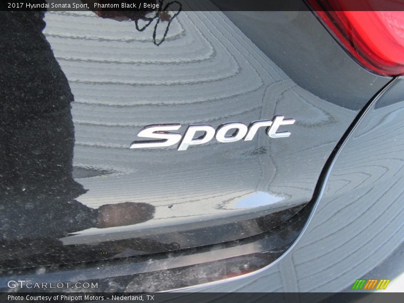 Phantom Black / Beige 2017 Hyundai Sonata Sport