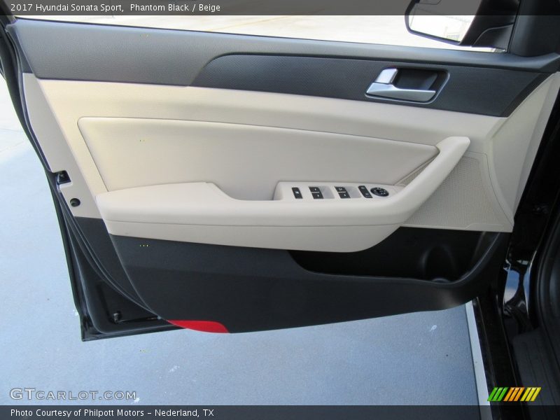 Phantom Black / Beige 2017 Hyundai Sonata Sport