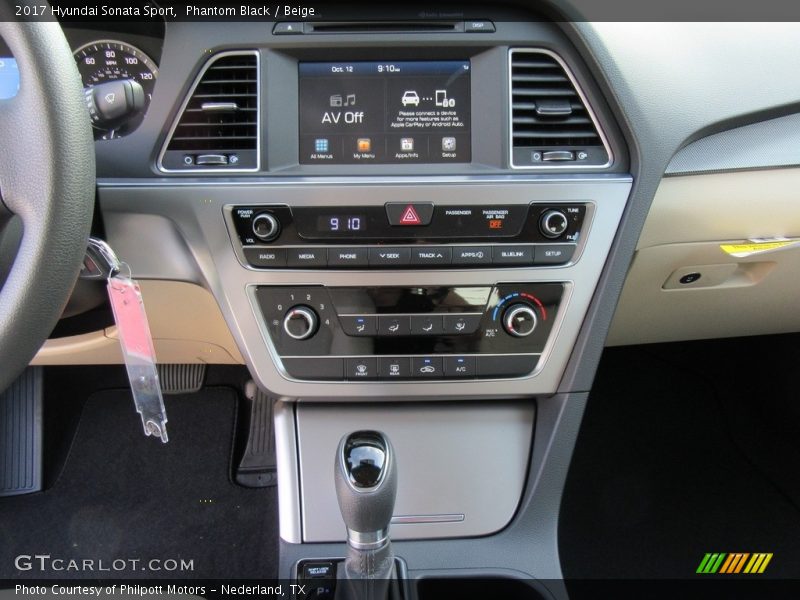 Phantom Black / Beige 2017 Hyundai Sonata Sport