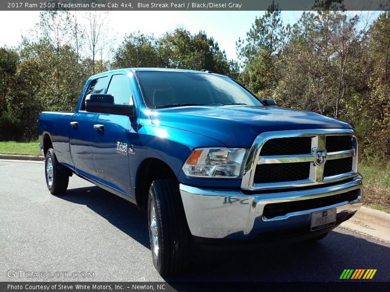 Blue Streak Pearl / Black/Diesel Gray 2017 Ram 2500 Tradesman Crew Cab 4x4