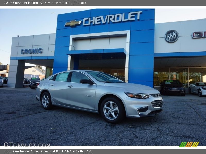 Silver Ice Metallic / Jet Black 2017 Chevrolet Malibu LS