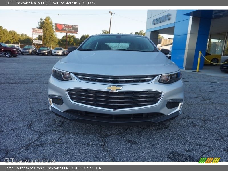 Silver Ice Metallic / Jet Black 2017 Chevrolet Malibu LS