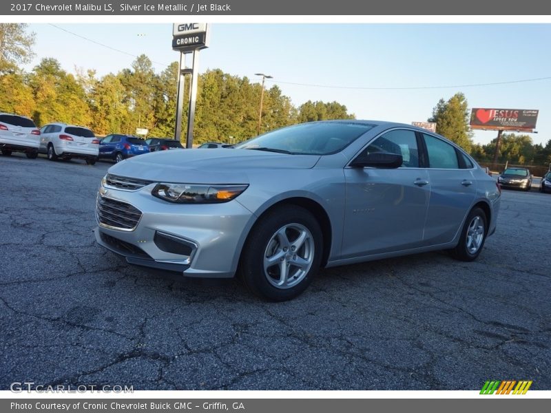 Silver Ice Metallic / Jet Black 2017 Chevrolet Malibu LS