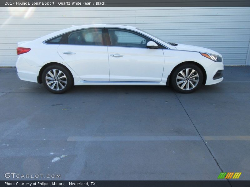Quartz White Pearl / Black 2017 Hyundai Sonata Sport