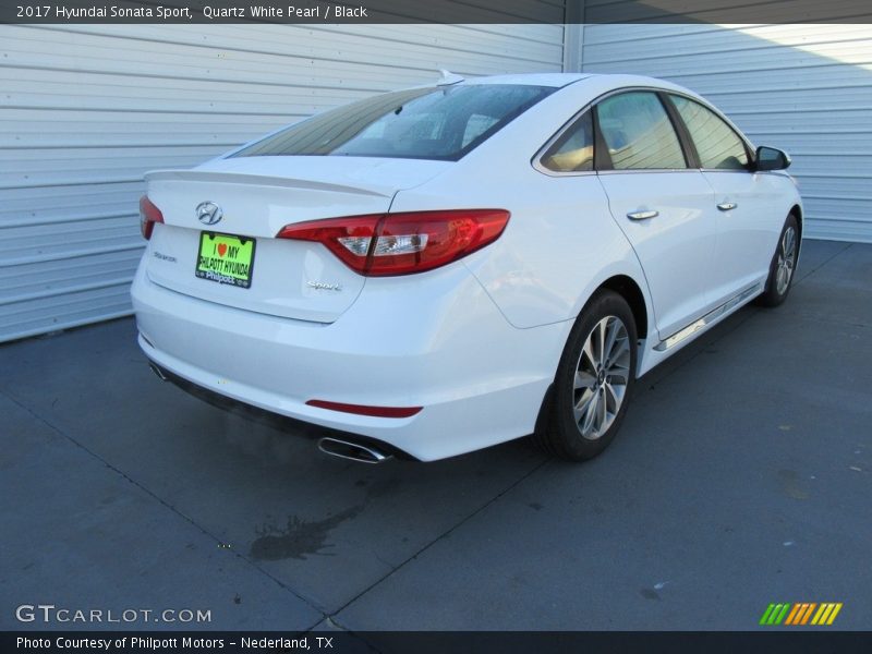 Quartz White Pearl / Black 2017 Hyundai Sonata Sport