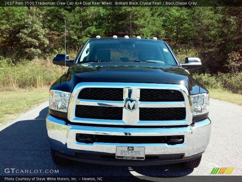 Brilliant Black Crystal Pearl / Black/Diesel Gray 2017 Ram 3500 Tradesman Crew Cab 4x4 Dual Rear Wheel