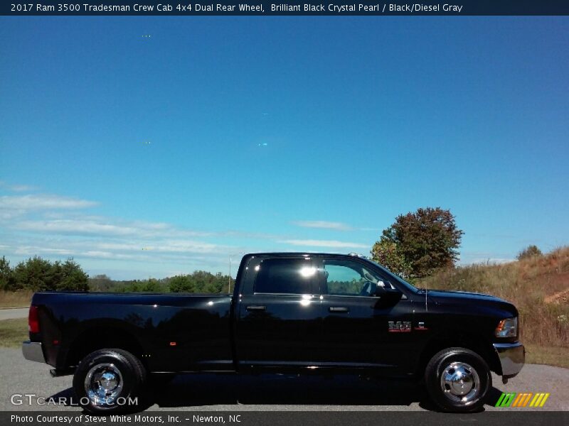 Brilliant Black Crystal Pearl / Black/Diesel Gray 2017 Ram 3500 Tradesman Crew Cab 4x4 Dual Rear Wheel