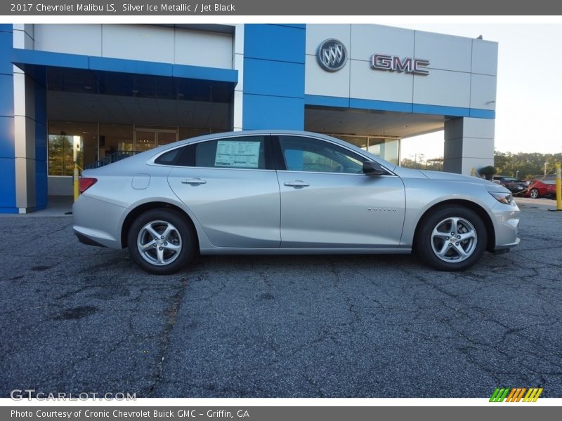 Silver Ice Metallic / Jet Black 2017 Chevrolet Malibu LS