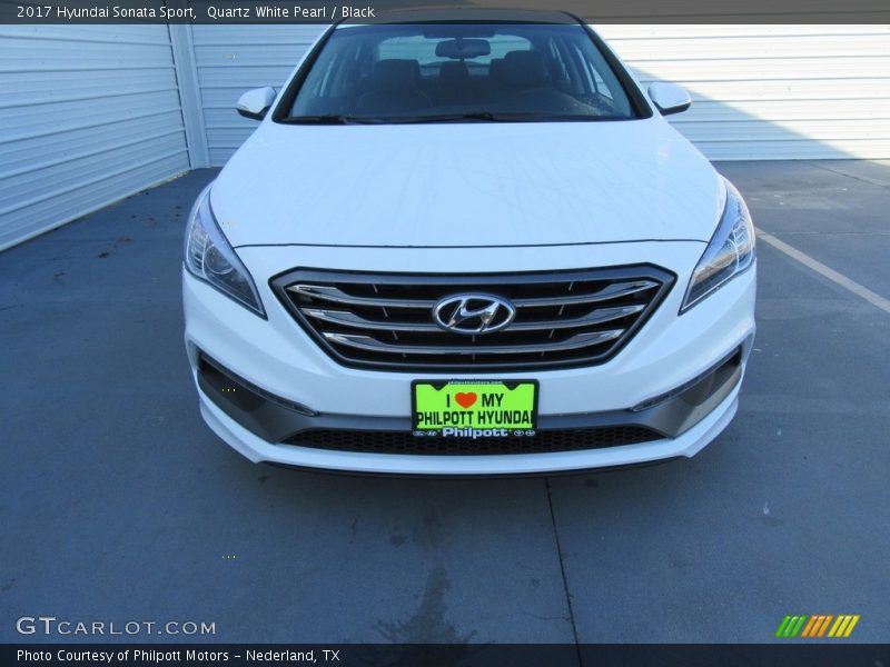 Quartz White Pearl / Black 2017 Hyundai Sonata Sport