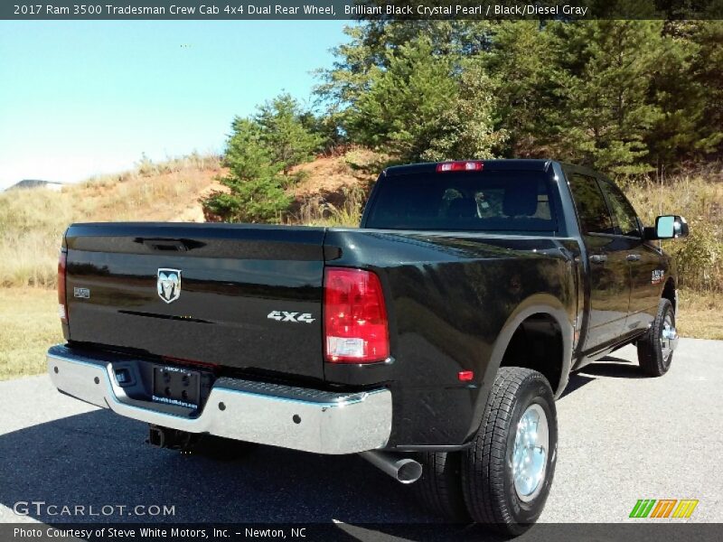 Brilliant Black Crystal Pearl / Black/Diesel Gray 2017 Ram 3500 Tradesman Crew Cab 4x4 Dual Rear Wheel