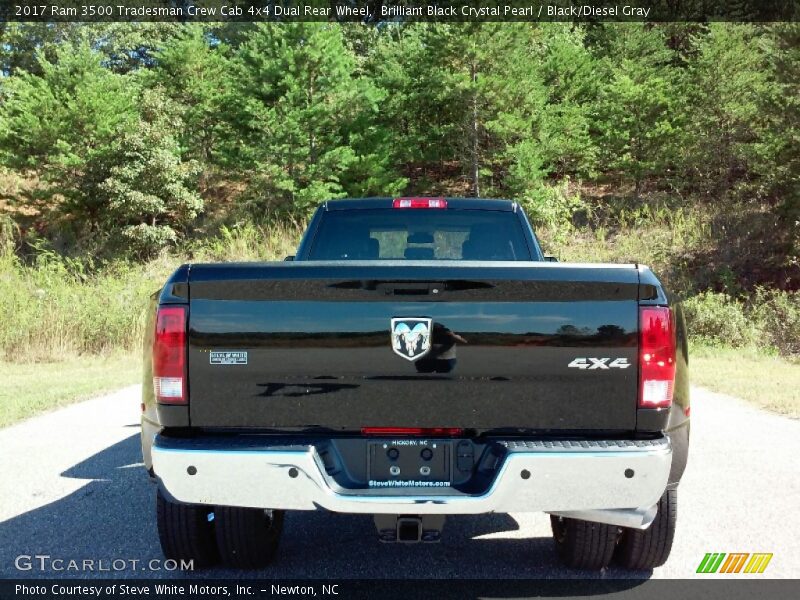 Brilliant Black Crystal Pearl / Black/Diesel Gray 2017 Ram 3500 Tradesman Crew Cab 4x4 Dual Rear Wheel