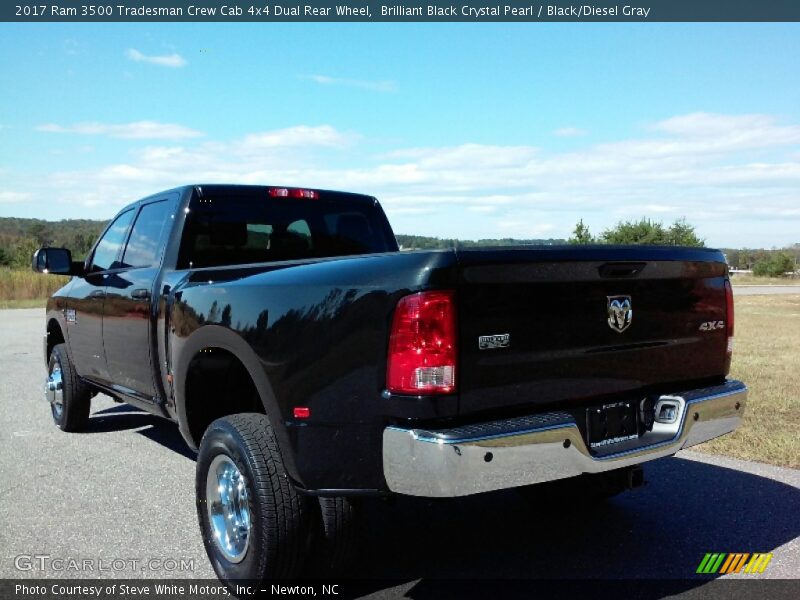 Brilliant Black Crystal Pearl / Black/Diesel Gray 2017 Ram 3500 Tradesman Crew Cab 4x4 Dual Rear Wheel