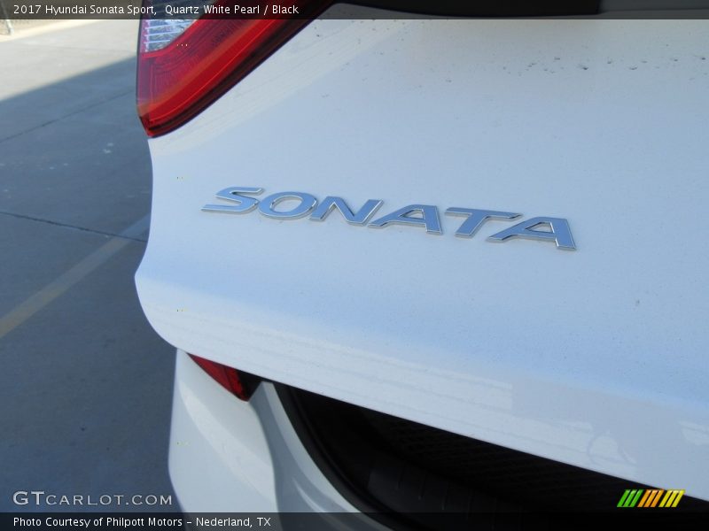 Quartz White Pearl / Black 2017 Hyundai Sonata Sport