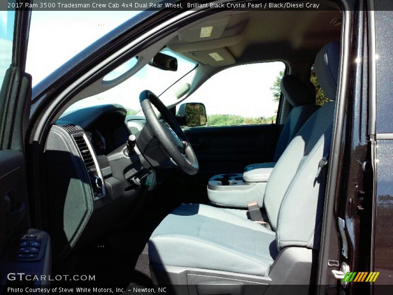 Brilliant Black Crystal Pearl / Black/Diesel Gray 2017 Ram 3500 Tradesman Crew Cab 4x4 Dual Rear Wheel