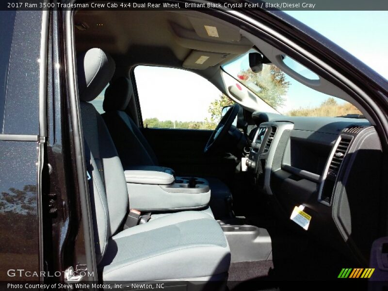 Brilliant Black Crystal Pearl / Black/Diesel Gray 2017 Ram 3500 Tradesman Crew Cab 4x4 Dual Rear Wheel