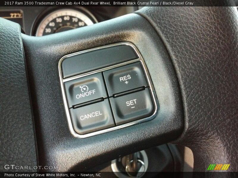 Brilliant Black Crystal Pearl / Black/Diesel Gray 2017 Ram 3500 Tradesman Crew Cab 4x4 Dual Rear Wheel