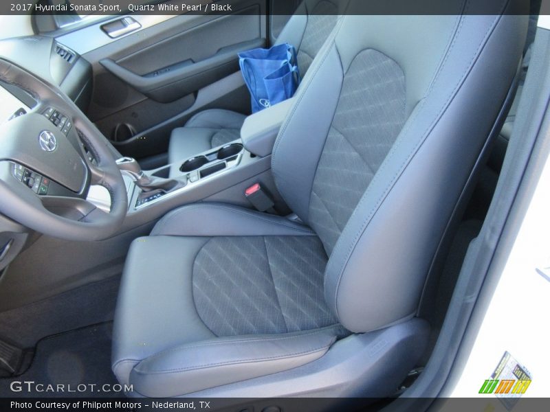 Quartz White Pearl / Black 2017 Hyundai Sonata Sport