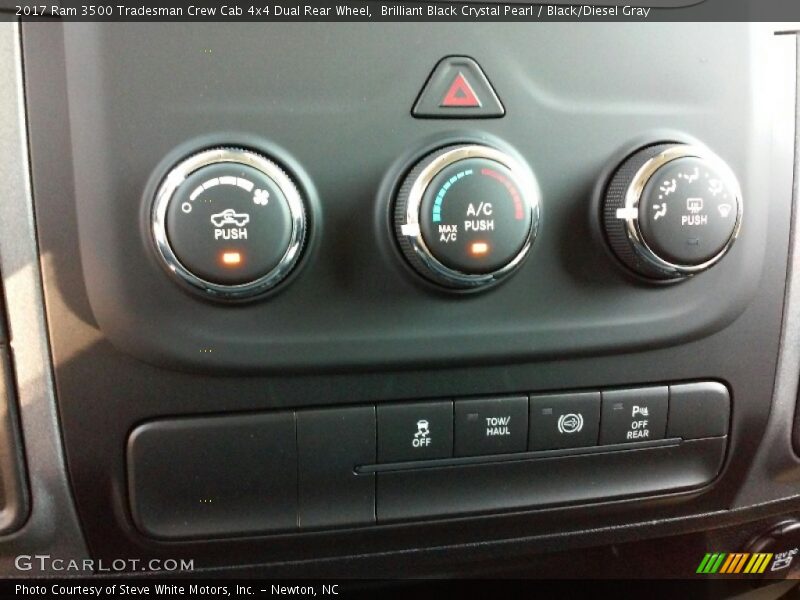 Brilliant Black Crystal Pearl / Black/Diesel Gray 2017 Ram 3500 Tradesman Crew Cab 4x4 Dual Rear Wheel