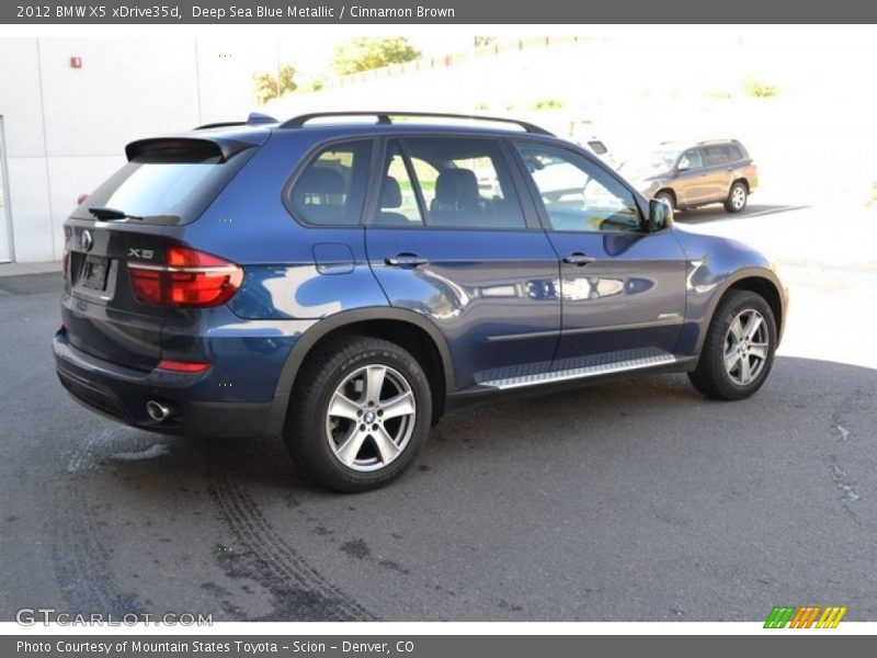 Deep Sea Blue Metallic / Cinnamon Brown 2012 BMW X5 xDrive35d