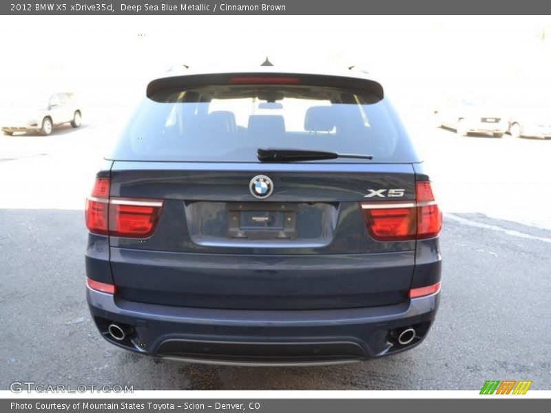 Deep Sea Blue Metallic / Cinnamon Brown 2012 BMW X5 xDrive35d