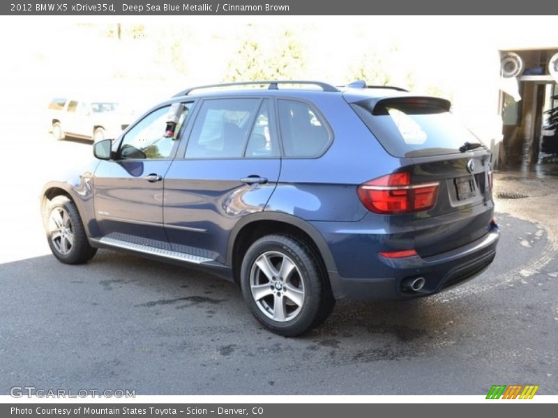 Deep Sea Blue Metallic / Cinnamon Brown 2012 BMW X5 xDrive35d