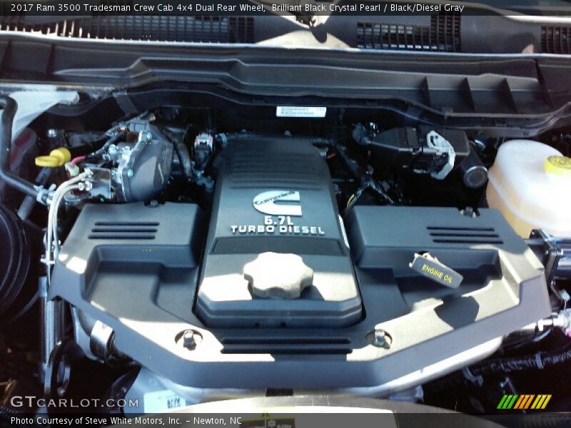 Brilliant Black Crystal Pearl / Black/Diesel Gray 2017 Ram 3500 Tradesman Crew Cab 4x4 Dual Rear Wheel