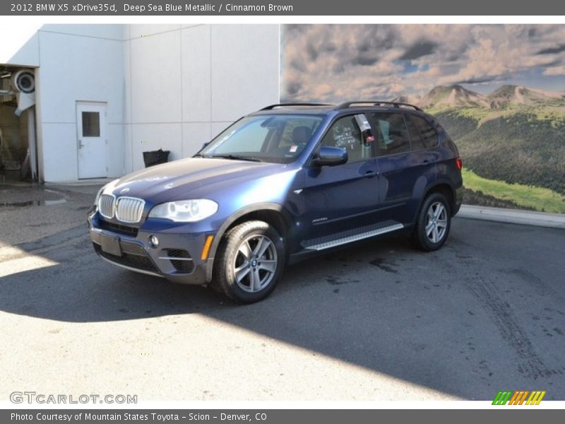 Deep Sea Blue Metallic / Cinnamon Brown 2012 BMW X5 xDrive35d